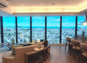 辻堂にできたタワマンの部屋からの眺め